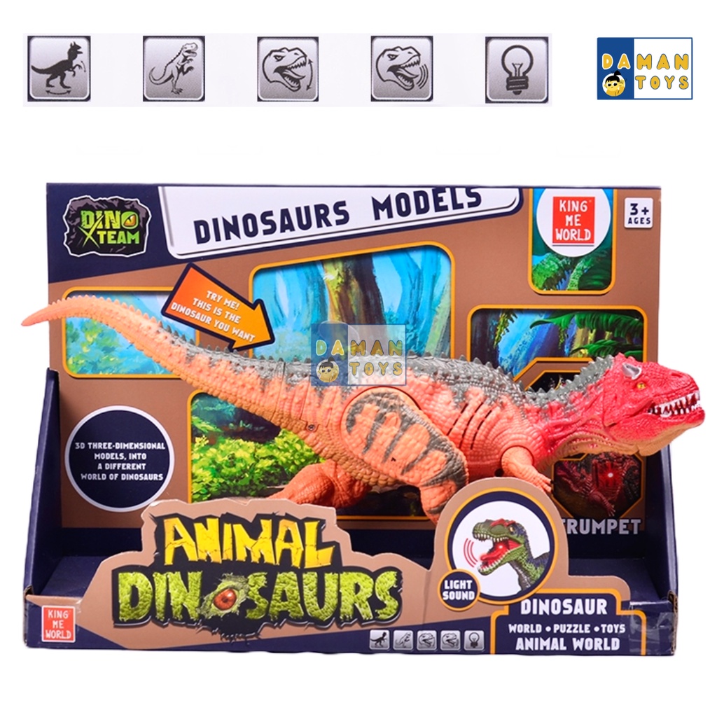 Mainan Dinosaurus Bunyi Lampu Suara Trex Carnotosaurus Dinosaurs Jurassic World