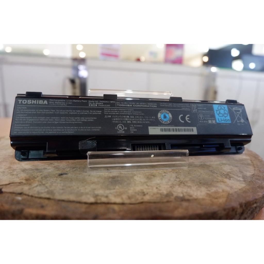 Baterai Battery Batre Laptop Original Toshiba Satelite C800 C840 C845 C850 C855 C870 L800 L840 5024
