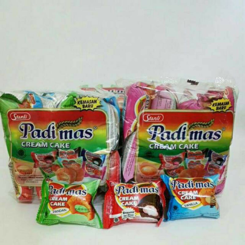 

Padimas Cream Cake isi 10 pcs Aneka rasa, Padi mas Aneka Rasa