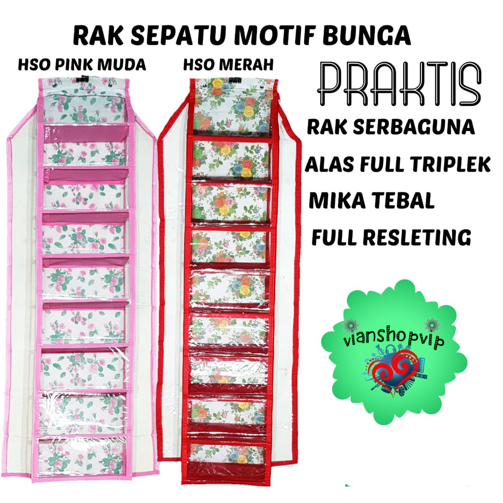 RAK GANTUNG HSO ORGANIZER TEMPAT SEPATU/LEMARI SEPATU,MOTIF FULL RESLETING,KABINET SEPATU/SANDAL