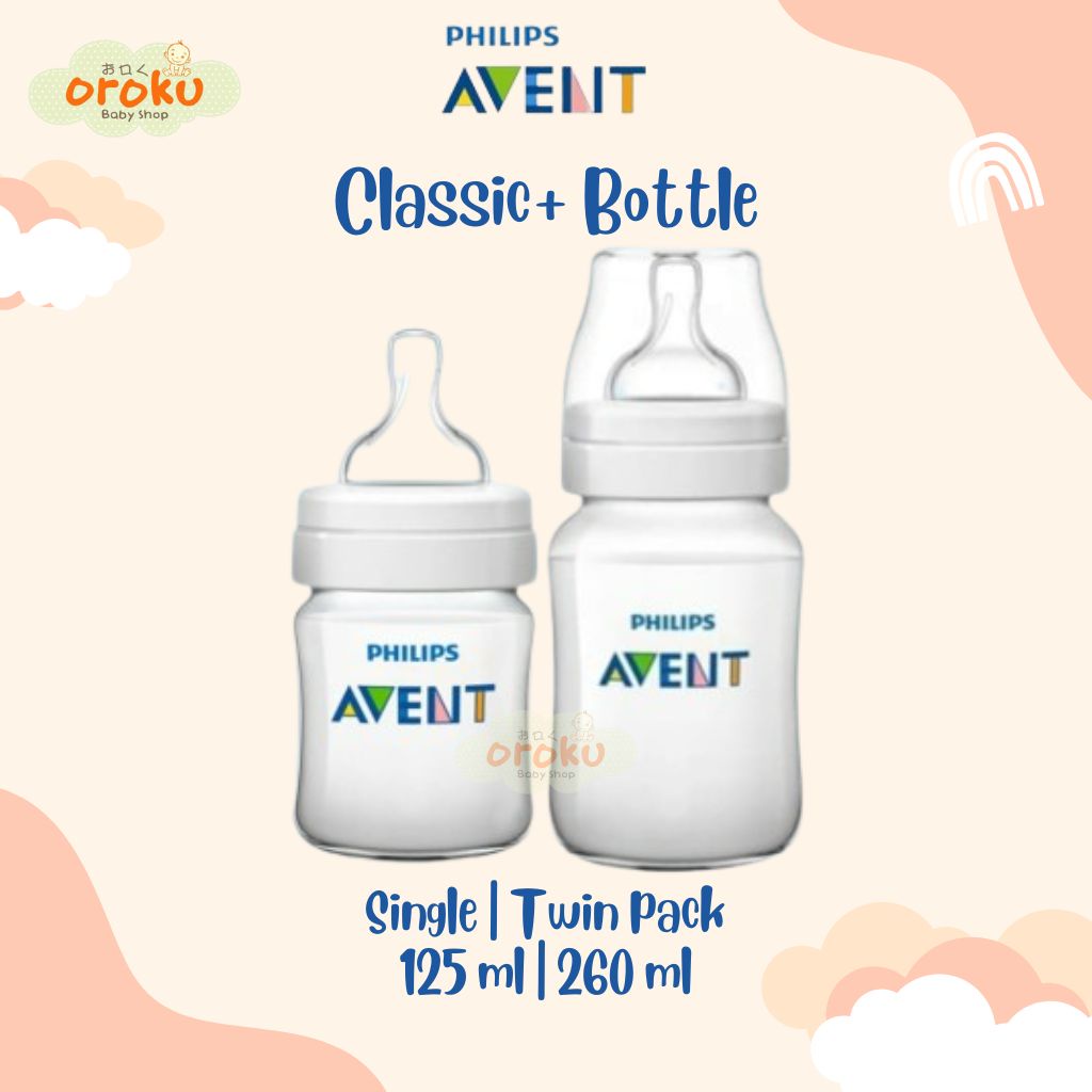 AVENT BOTTLE CLASIC PLUS SINGLE / TWIN PACKS / BOTOL SUSU