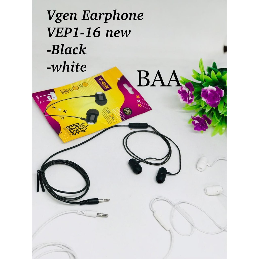 NEW 1pcs~Earphone V-GeN VEP1-16 Wired Handsfree Headset HiFi Sound