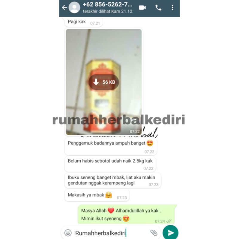 [COD] Penggemuk Badan Original 100%  - Obat Herbal Ampuh