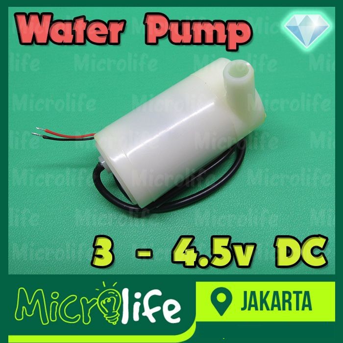 Micro Submersible Water Pump DC 3-4.5v Pompa Air Mikro