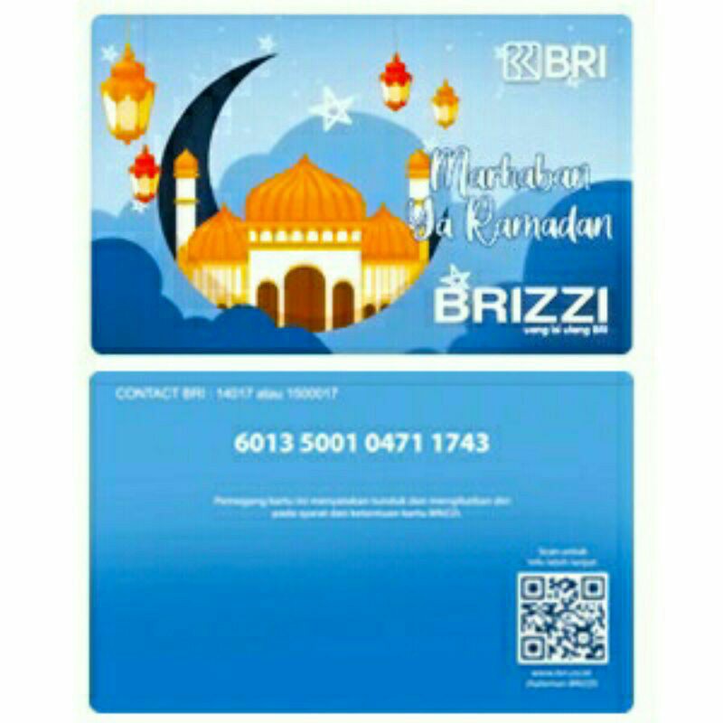 BRIZZI BRI edisi Ramadhan 2021 /Like eMoney eTOLL Tapcash or Flazz