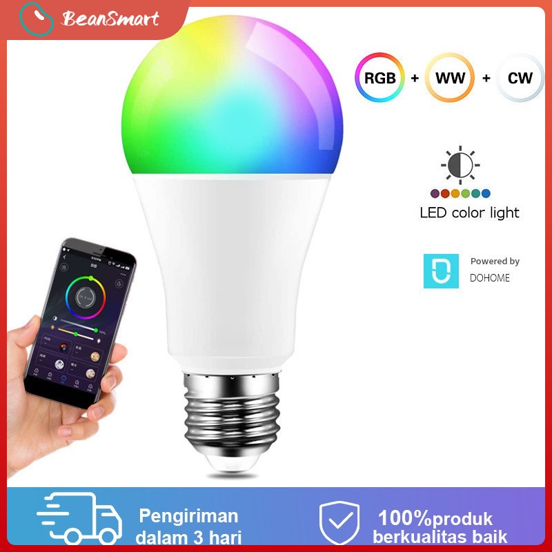 Smart LIGHT BULB RGB+WW 15W Wifi Wireless IoT For Home Automation
