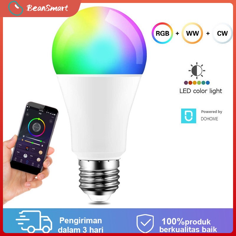 Smart LIGHT BULB RGB+WW 15W Wifi Wireless IoT For Home Automation