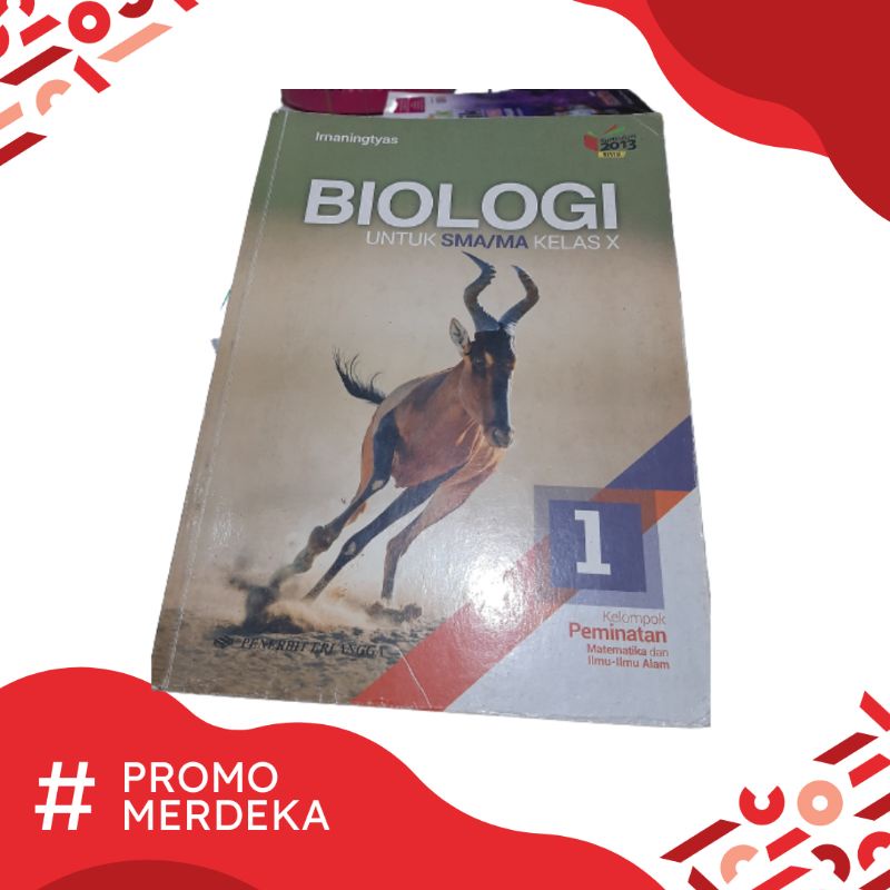 Buku Biologi Peminatan Kelas 10 & 11 Penerbit Erlangga Bekas