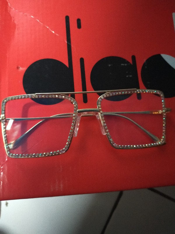 Yzz ❗ready Stock❗ Kacamata Hitam Bentuk Kotak Transparan Dengan Bingkai Metal Untuk Pria/wanitatz