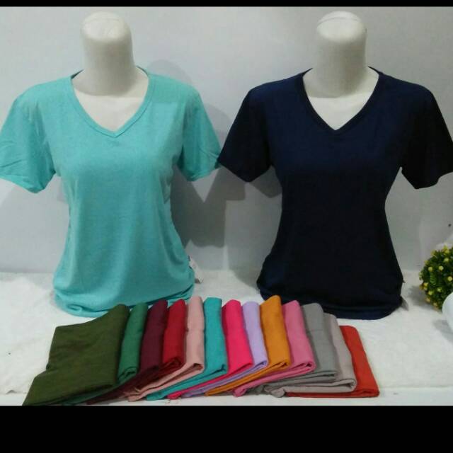 Promo murahhh !!!! Kaos polos cewek wanita perempuan murah