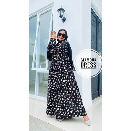 Glamour Dress Rayon Premium Motif Kekinian Jumbo Busui