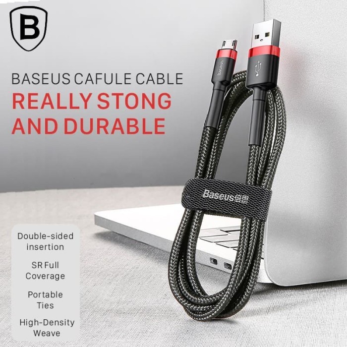 Baseus Kabel Data Micro/Type-C/Iphone/C to C QuickCharge 2.4a 1m