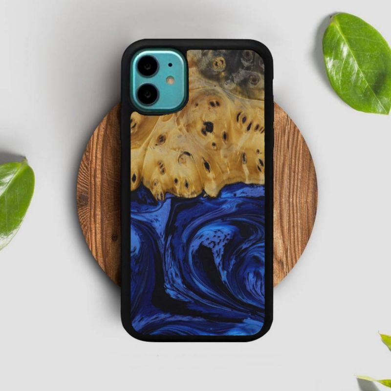 Semua tipe hp case hp bisa motif wood (kayu) & Resin