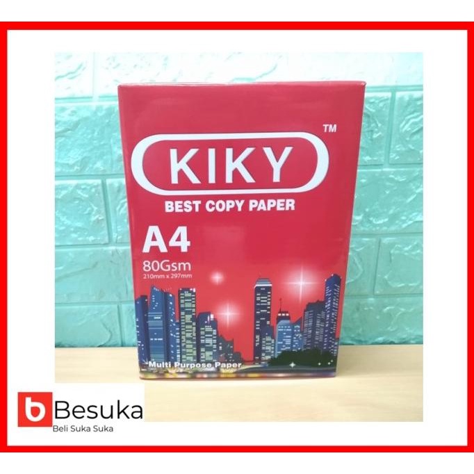 

KERTAS HVS/FOTOCOPY KIKY 80 GR A4 Star Seller Termurah