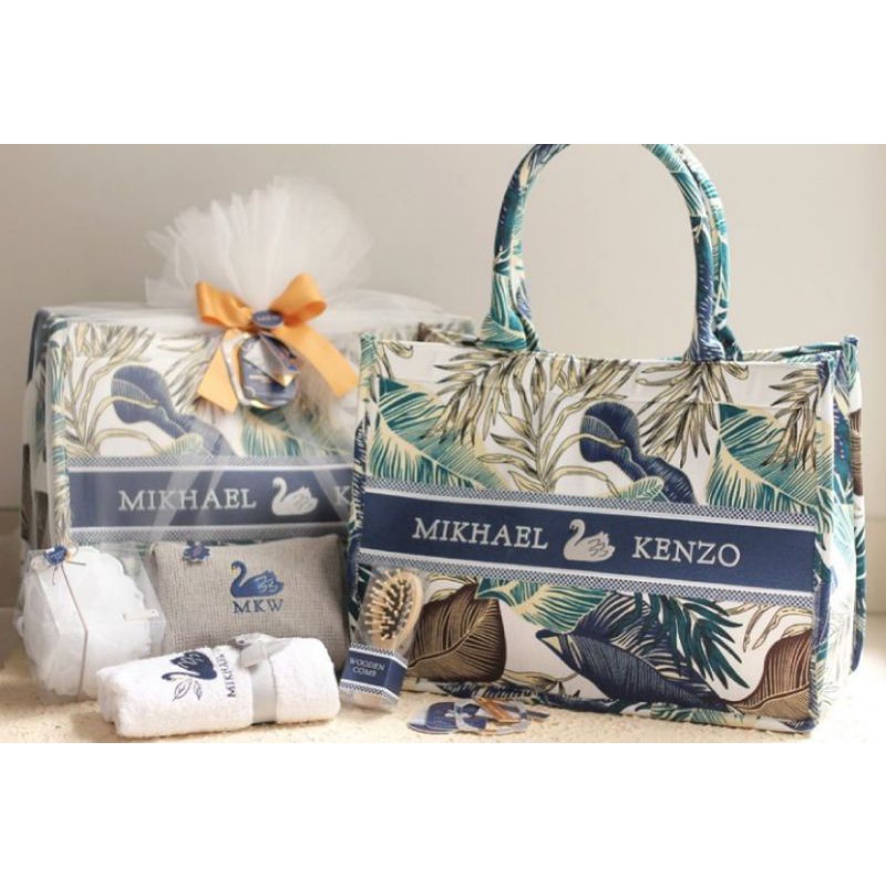 custom tas kanvas nama souvenir