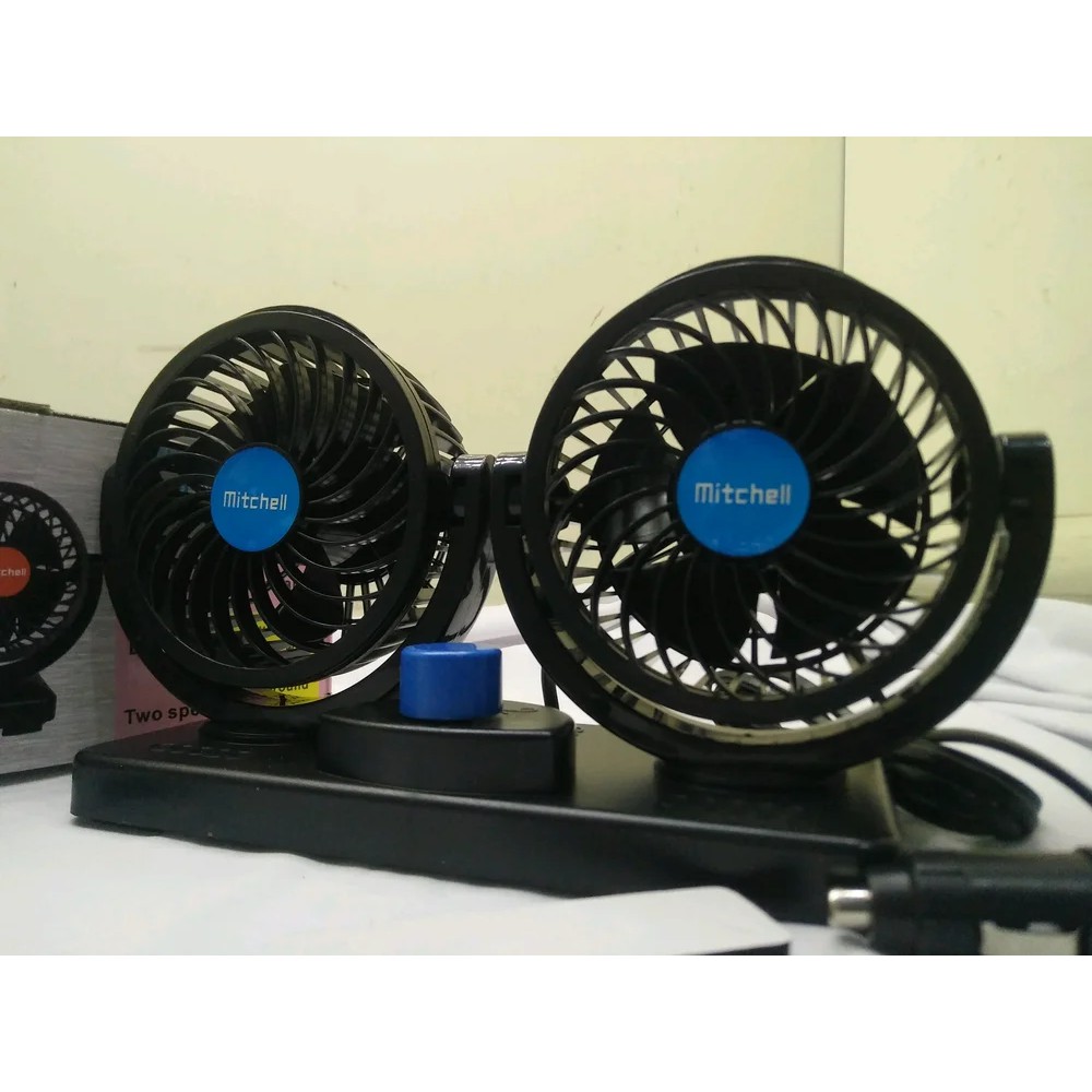 Kipas Angin Ganda Double Fan 12V Mitchell Original HX-T303 HX - T303