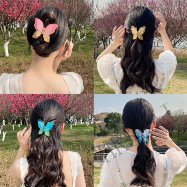 Jepit Rambut Model Butterfly Gaya Korea Untuk Wanita