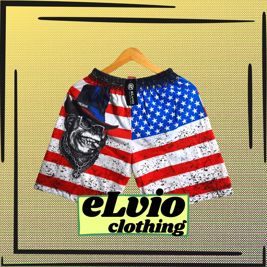 Celana boxer distro premium elvio clothing | Celana pendek | Celana distro