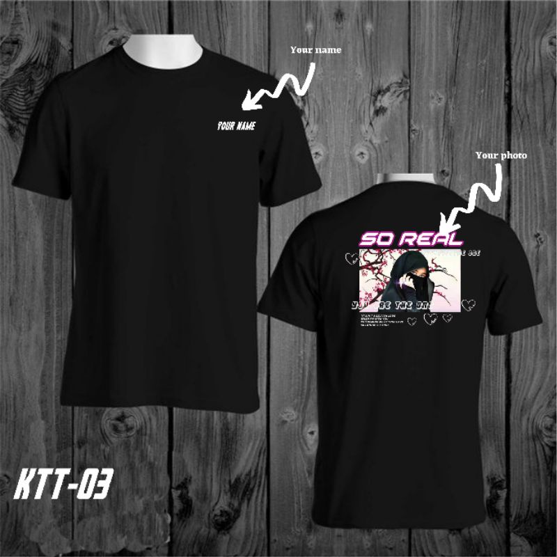 (BISA COD) Kaos Custom Foto Pacar / Kaos Trend Kaos Bucin / Kaos Foto Sendiri