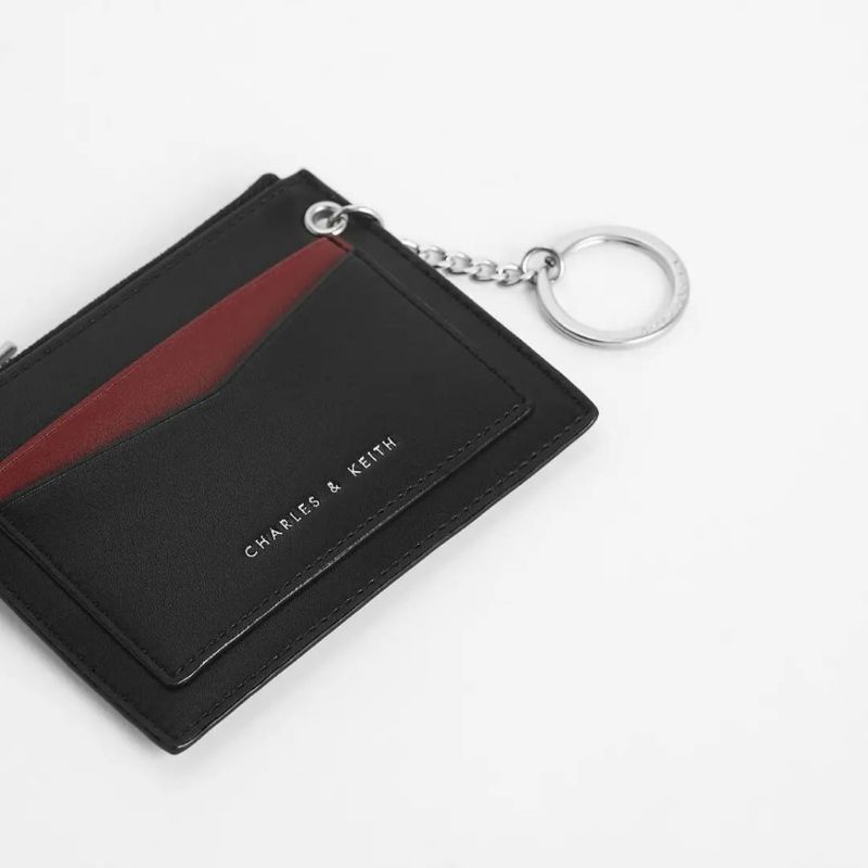 5.5 SALE | CK Two-Tone Zip Pocket Card Holder