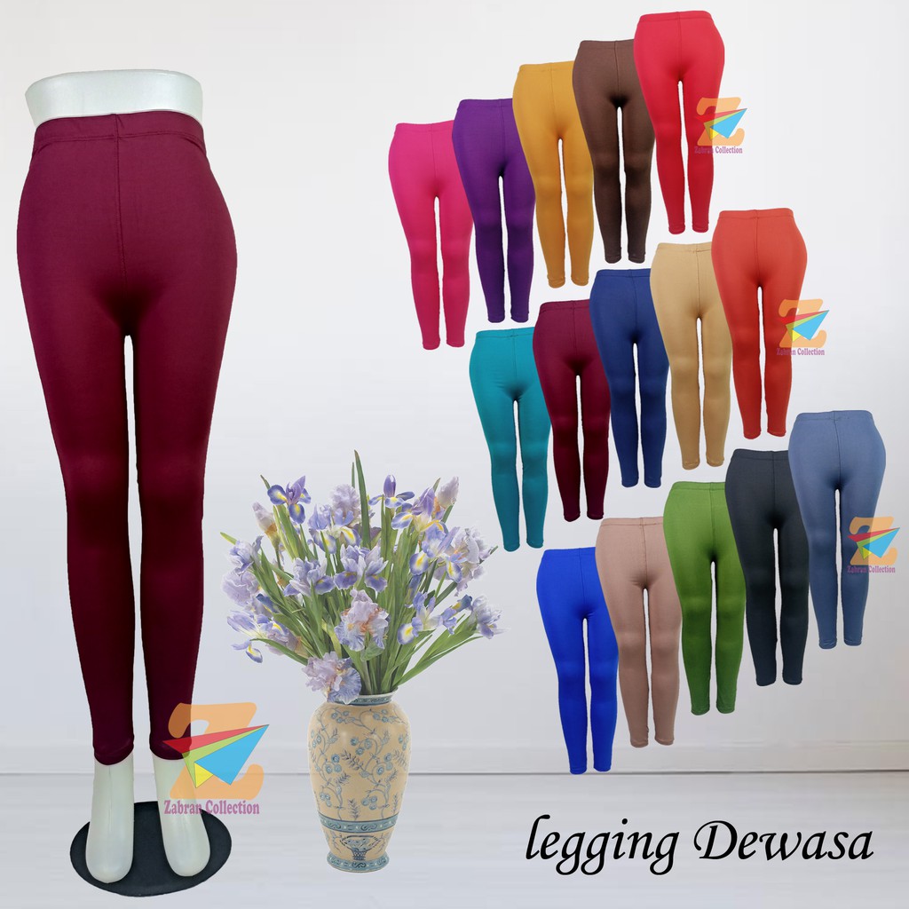 Pilih Warna Leging Dewasa/Legging Panjang (HARGA GROSIR)/COD bisa bayar Di tempat