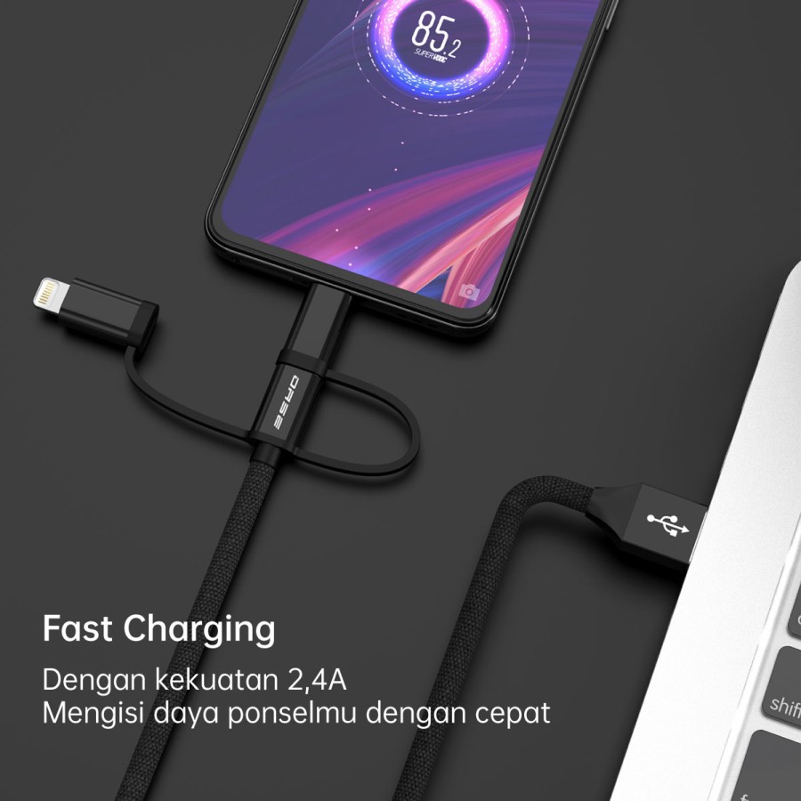 OASE USB Charging Cable 3-in-1 DM-C1