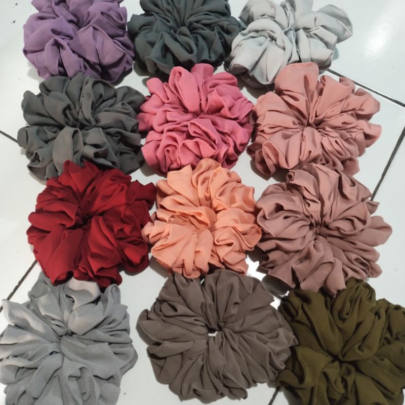 ikat rambut/srunchie jumbo hijab-2