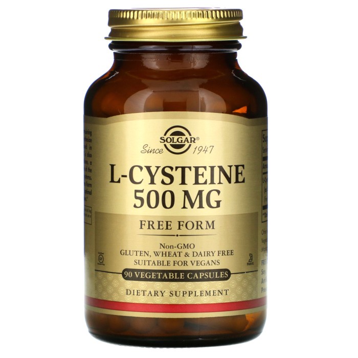 Solgar L-Cysteine 500 mg 90 Vegetable Capsules