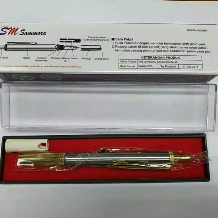 Pen bekam sammora stainless Model seri 158 lancing device sammora