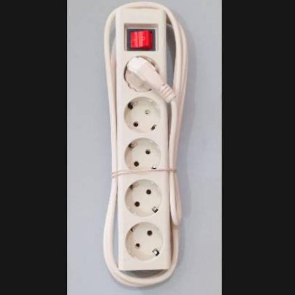 【TOPSELLER】 Terminal listrik colokan listrik 5 lubang 3 Meter + saklar