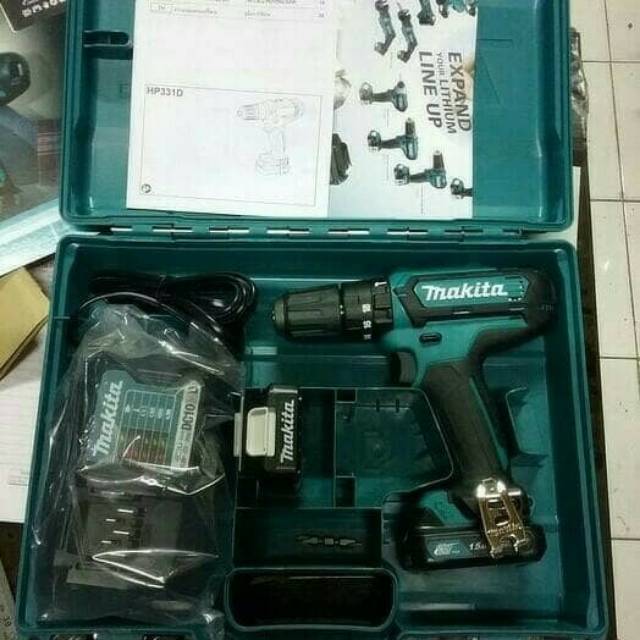 Jual Mesin Bor Cordless Impact Drill Makita Hp 331 Bor Batre Baterai Beton Tembok Makita Hp331 2443