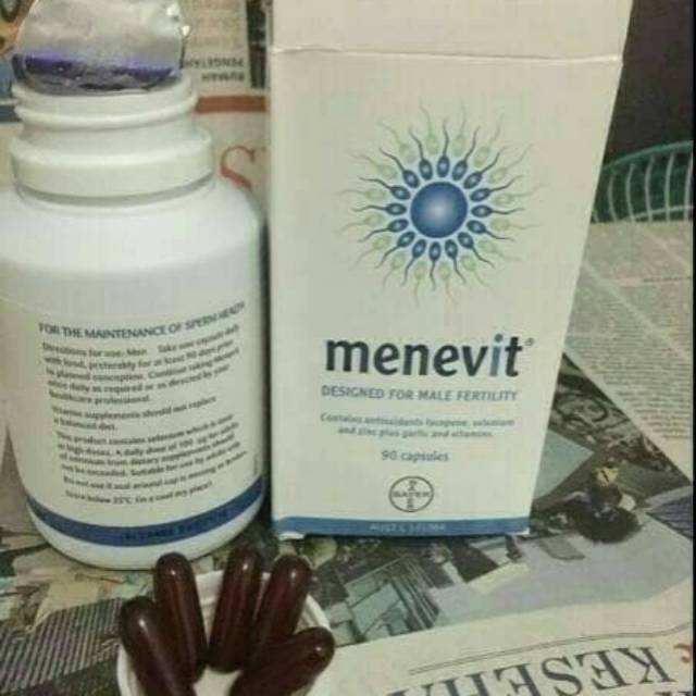 Menevit kaosul elevit kesuburan pria-suplemen multi vitamin untuk kesuburan  pria menevit isi 90