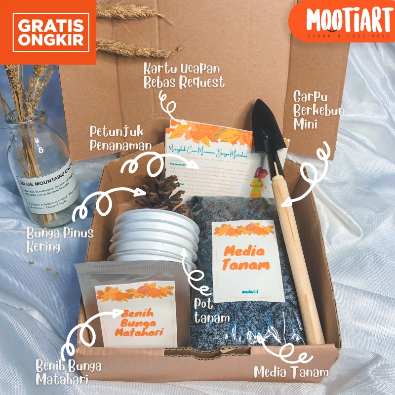 

[MOOTIART.ID] HAMPERS BERKEBUN - gardening kit Kado ulang tahun kado wisuda kado anniversary hadiah ulang tahun kado sempro