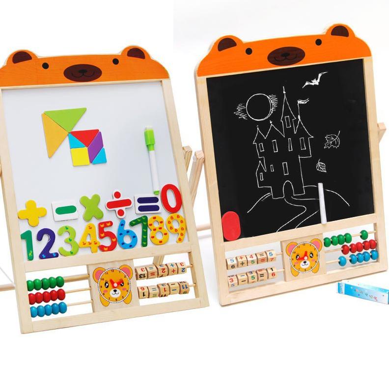 

[KODE PRODUK 9EKEB6467] Klikndeal Papan Menggambar Magnet 3 - in - 1 - 3 Tahun + - Krem