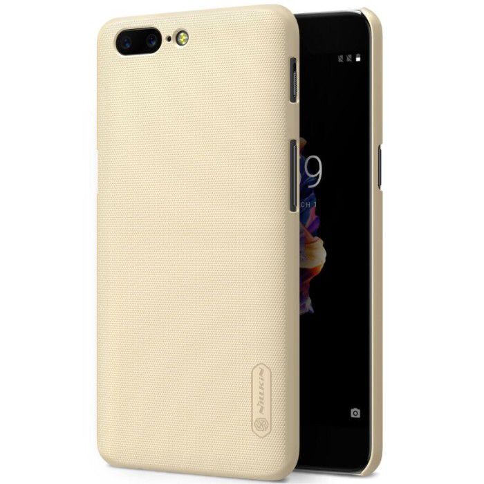 ONE PLUS 5 NILLKIN HARDCASE FROSTED SHIELD ORIGINAL HARDCASE COLOR GOLD