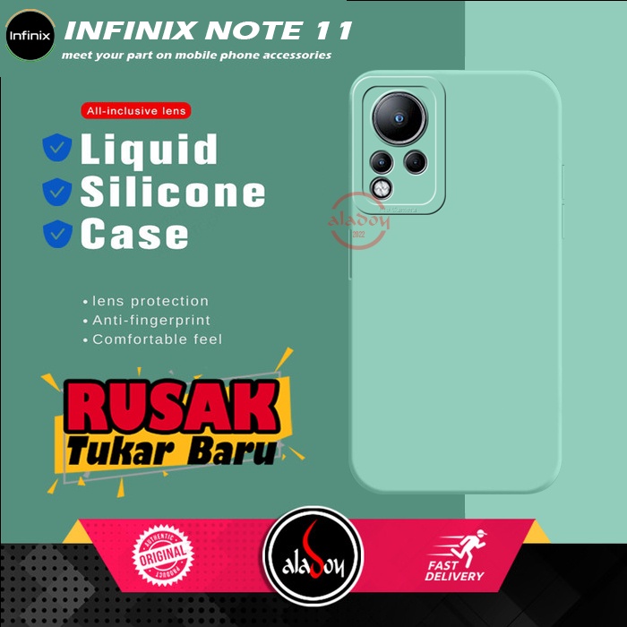 Case Infinix Note 11 Soft Case Liquid Silicone Pro Camera Premium Casing