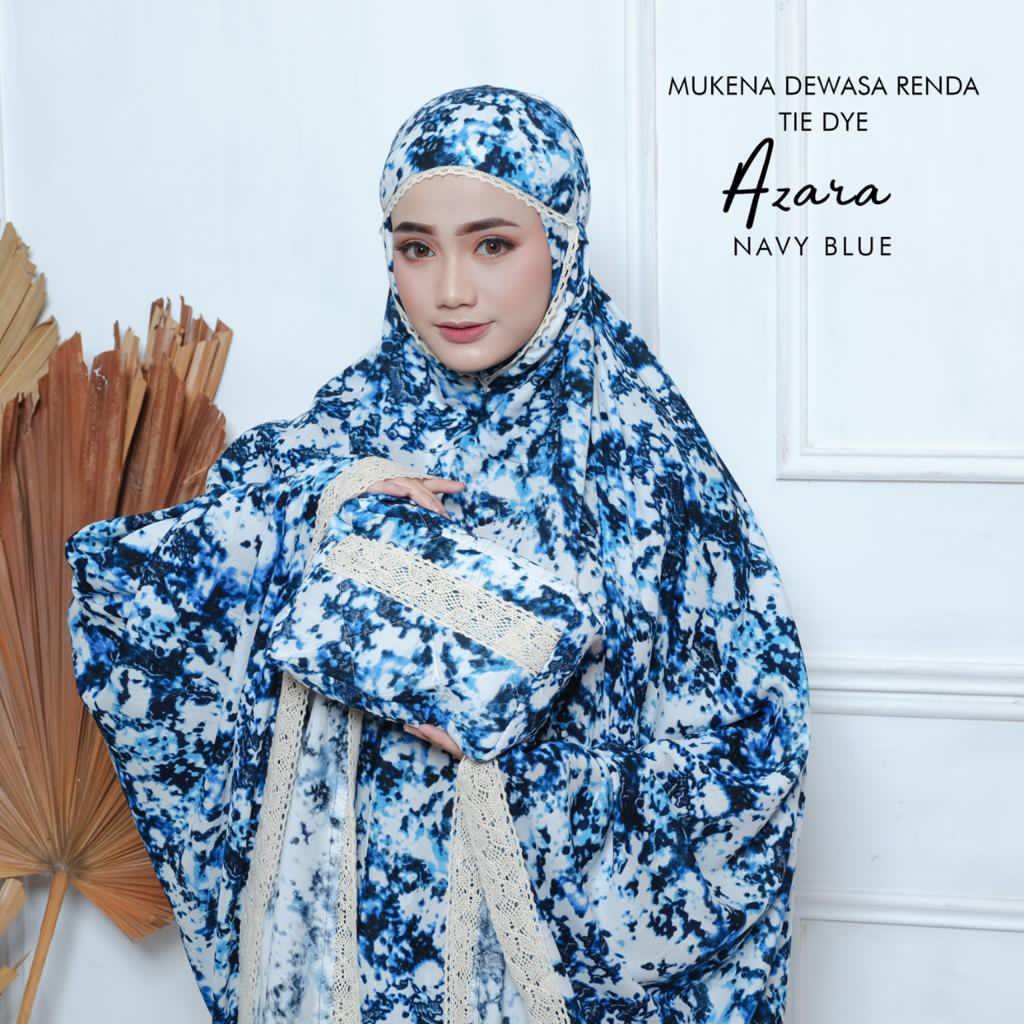 PUSAT MUKENA TASIK - MUKENA RAYON RENDA DEWASA TIE DYE AZARA