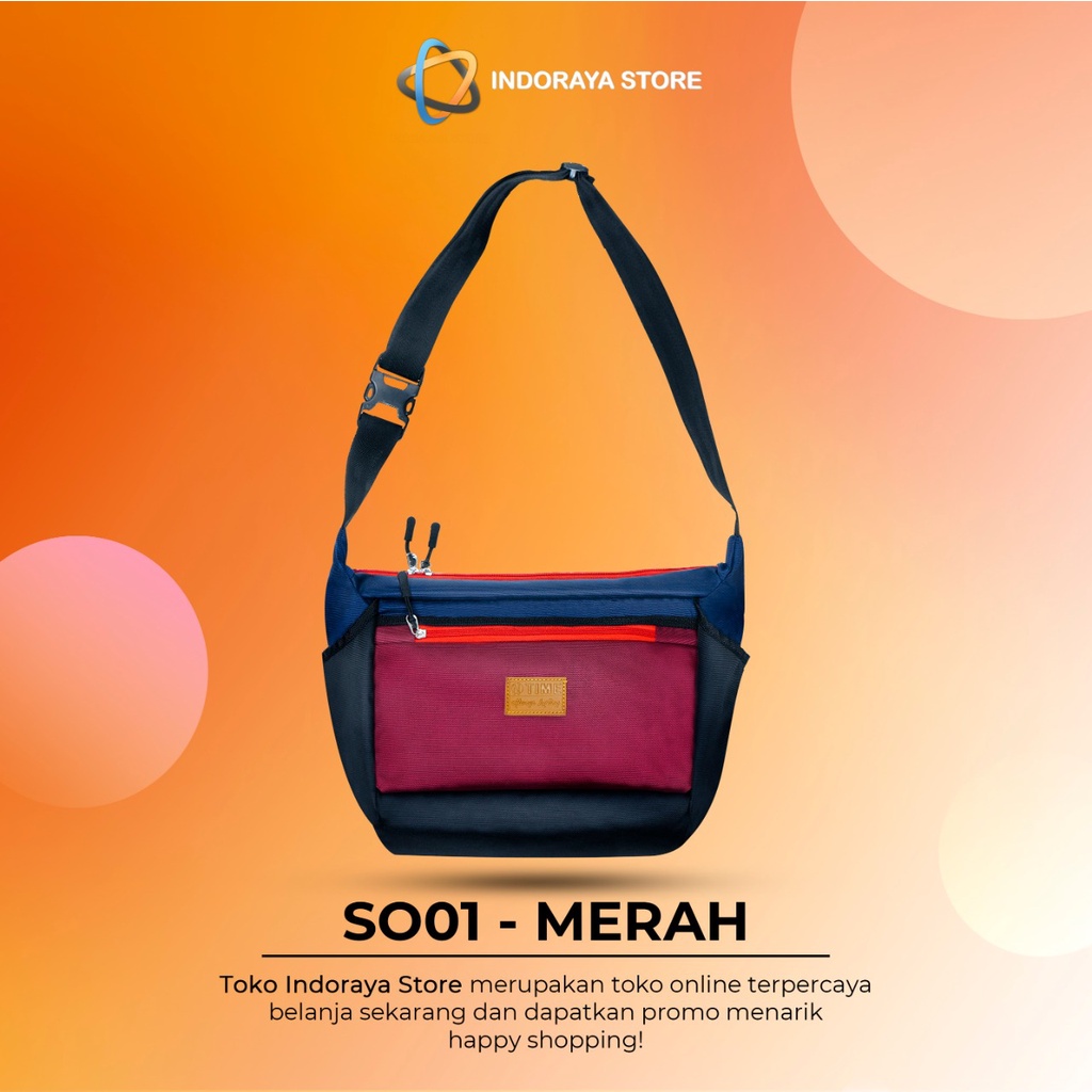 Tas Selempang Pria Wanita Sling Bag Original OnTime-INDORAYAstore