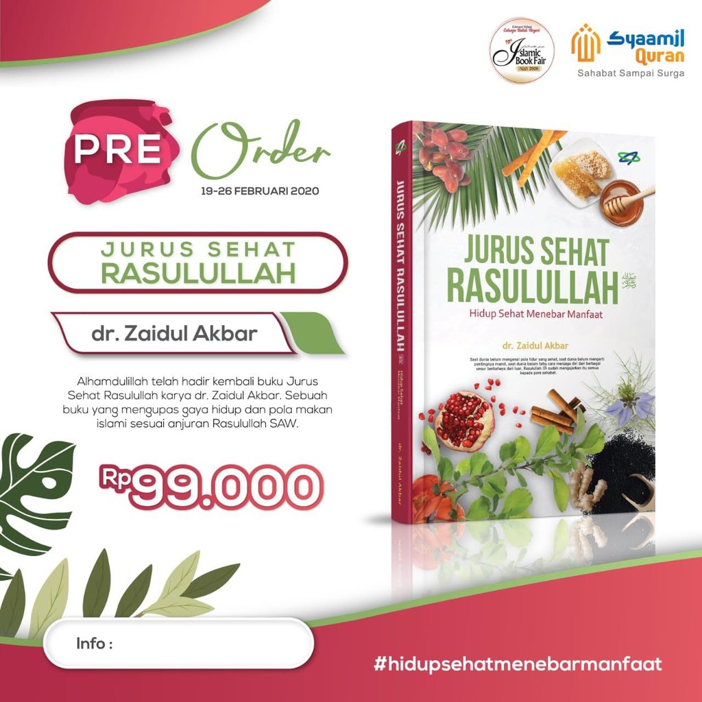 Buku Jurus Sehat Rasulullah SAW