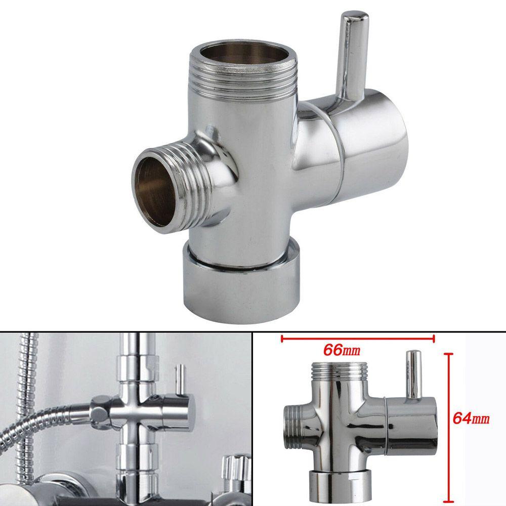 【 ELEGANT 】 Diverter Valve Chrome Pengganti Sprayer Kamar Mandi Toilet 3arah Bagian Ledeng