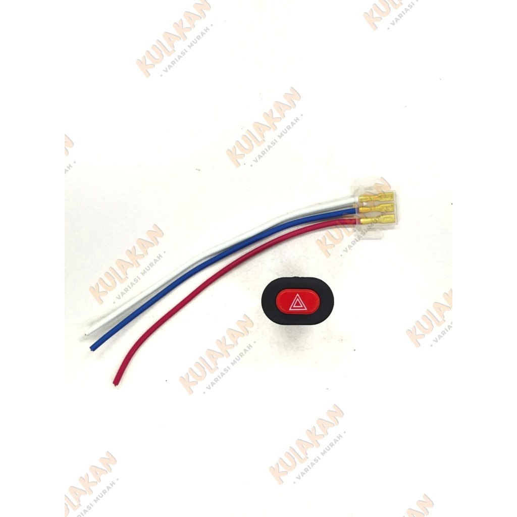 Saklar Tombol Switch On Off Universal Hazard Touring Push On Off Hazard Motor