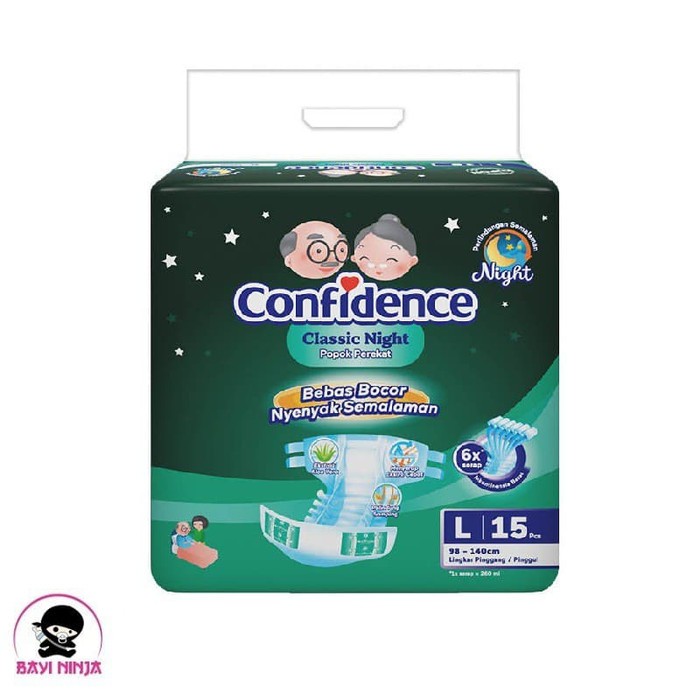 CONFIDENCE POPOK DEWASA CLASSIC NIGHT L15