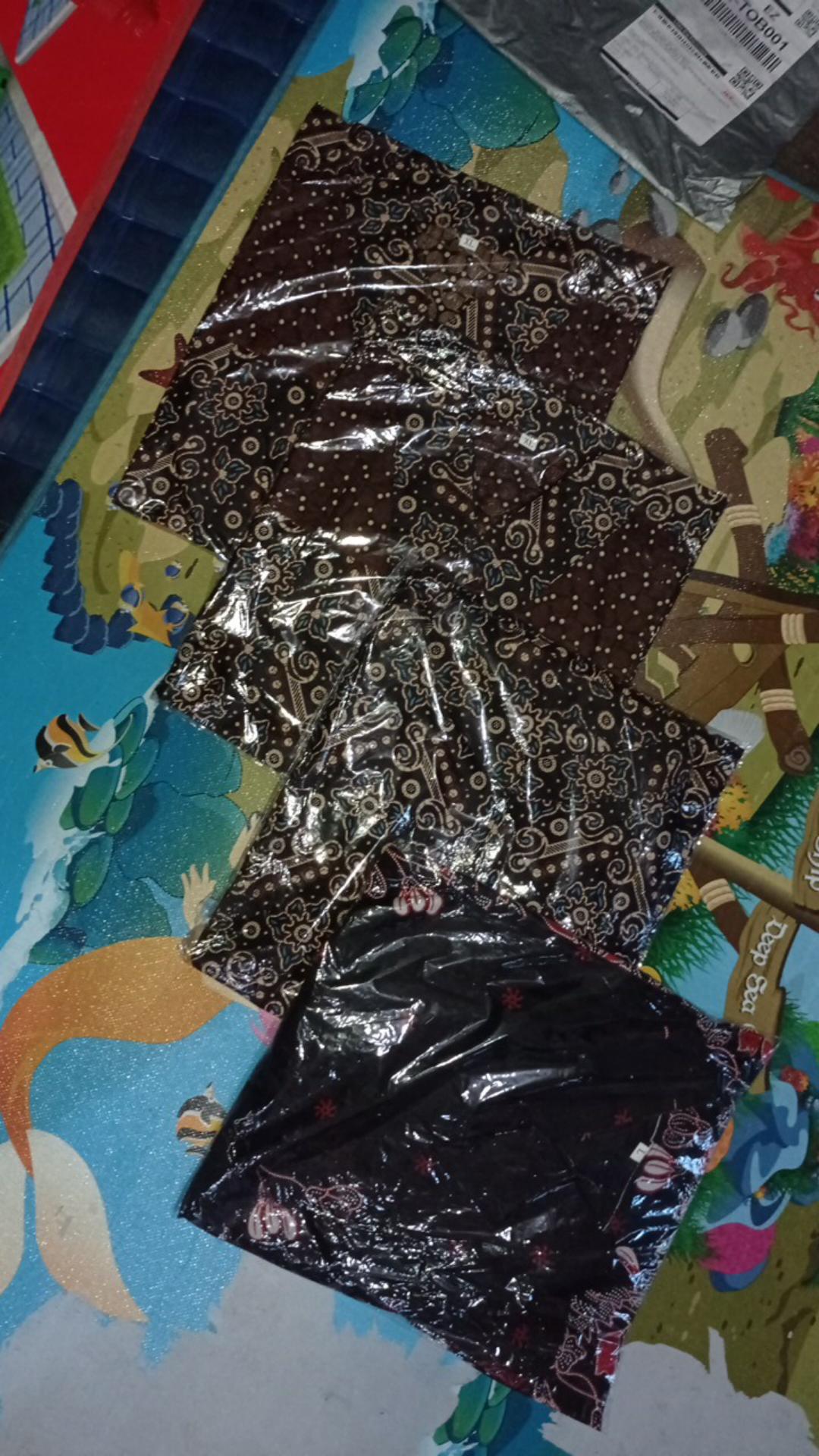 Batik Couple Keluarga Sania Ruffle Ori Ndoro Jowi Dnt Motif Mataram Ht