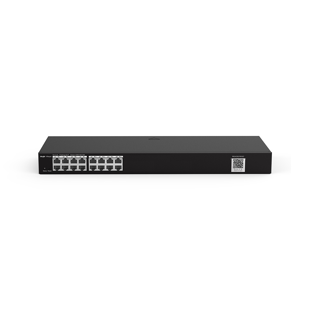 RUIJIE RG-ES216GC Cloud Managed L2 Non-PoE Switches for IP Surveillance