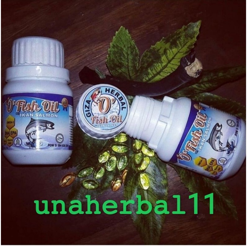 O'fish oil ikan salmon 100% original / minyak ikan salmon/ suplemen keluarga