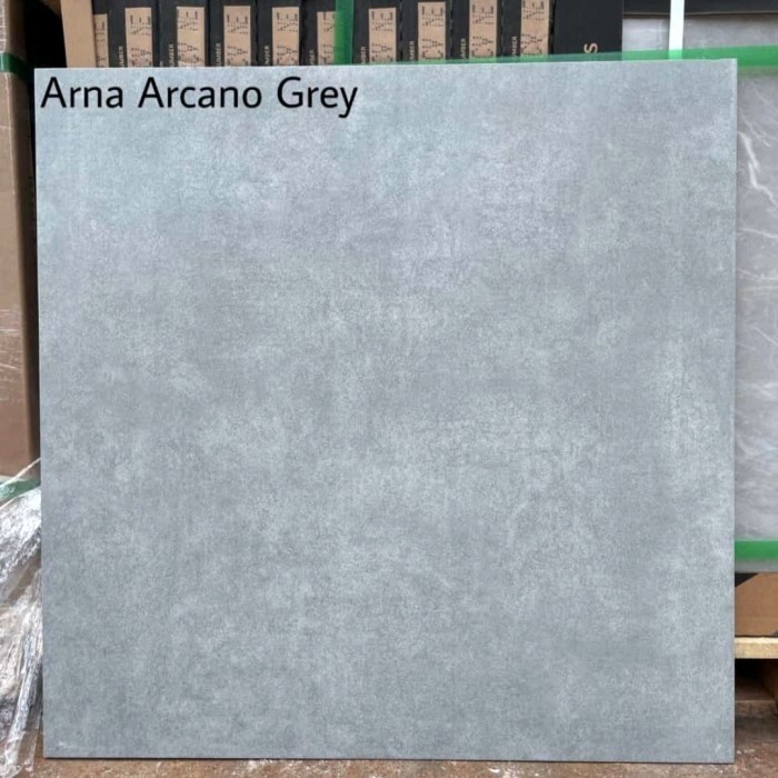 Granit Lantai teras 60x60 Arna Arcano Grey Matt