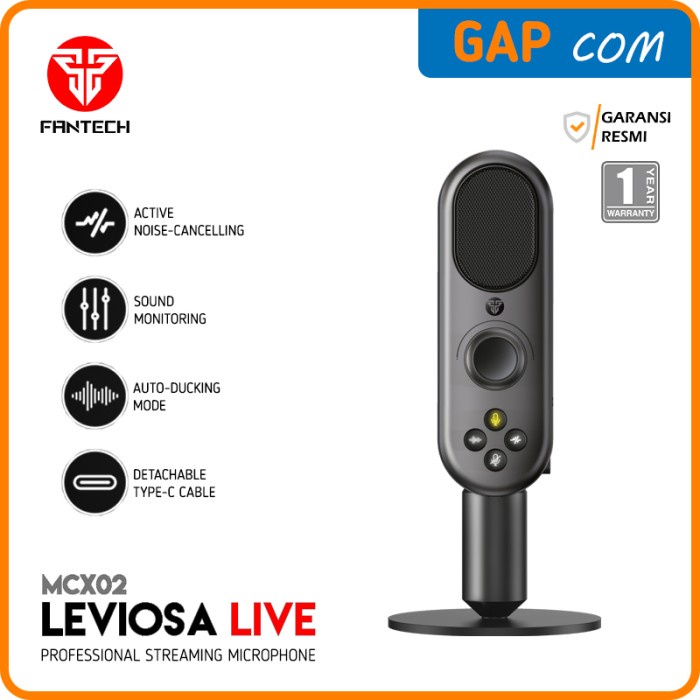 Ramadhan Sale-Microphone/Mic Fantech Leviosa Mcx02 Live Streaming Smart Microphone