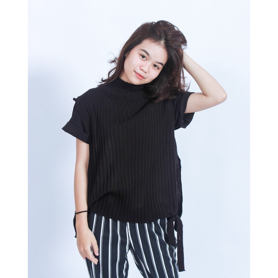 Promo Baju Atasan Wanita Terbaru Rajut Halus YARA Turtleneck Vest