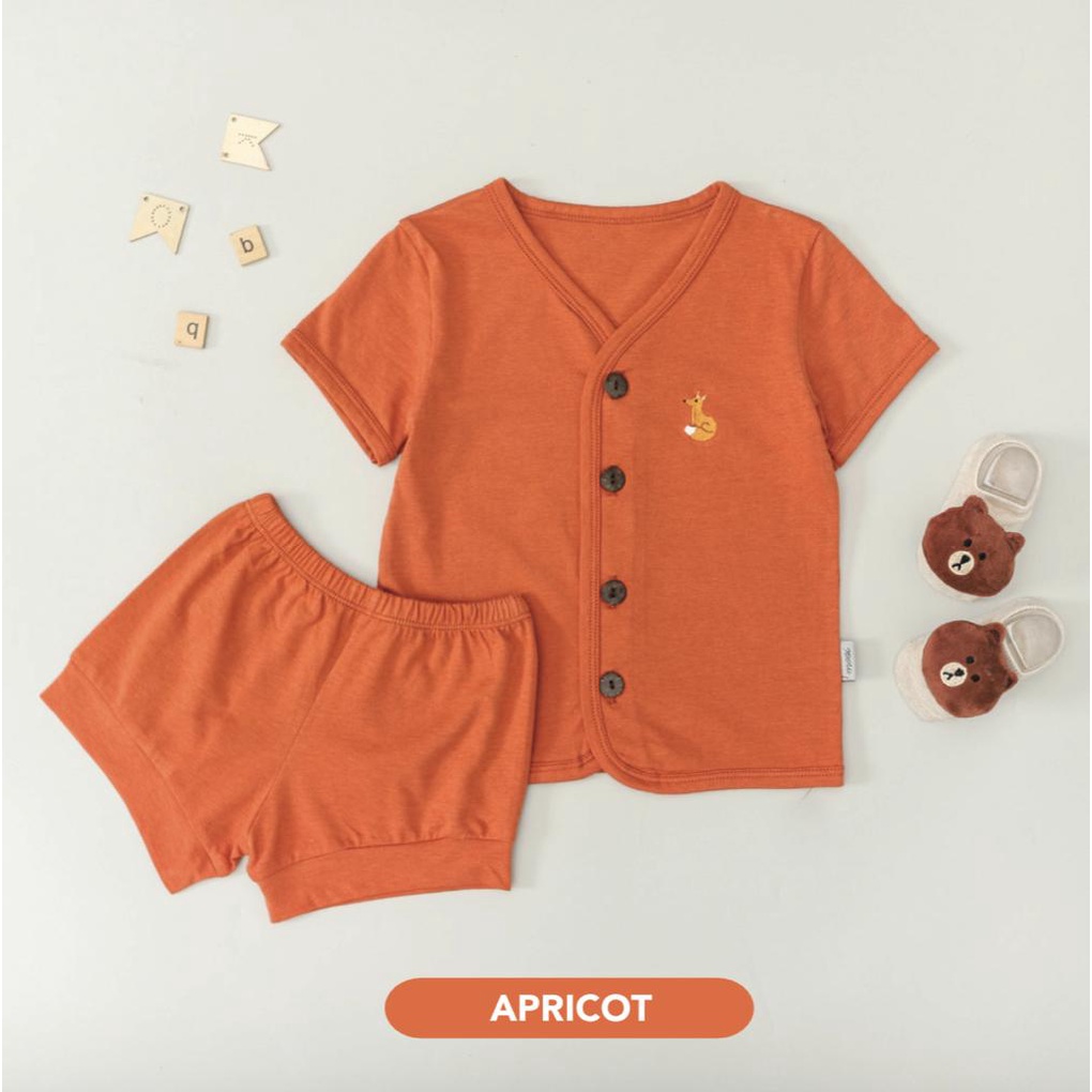 Mooi Short Button Set - Setelan Anak Laki/Baju bayi/Piyama bayi