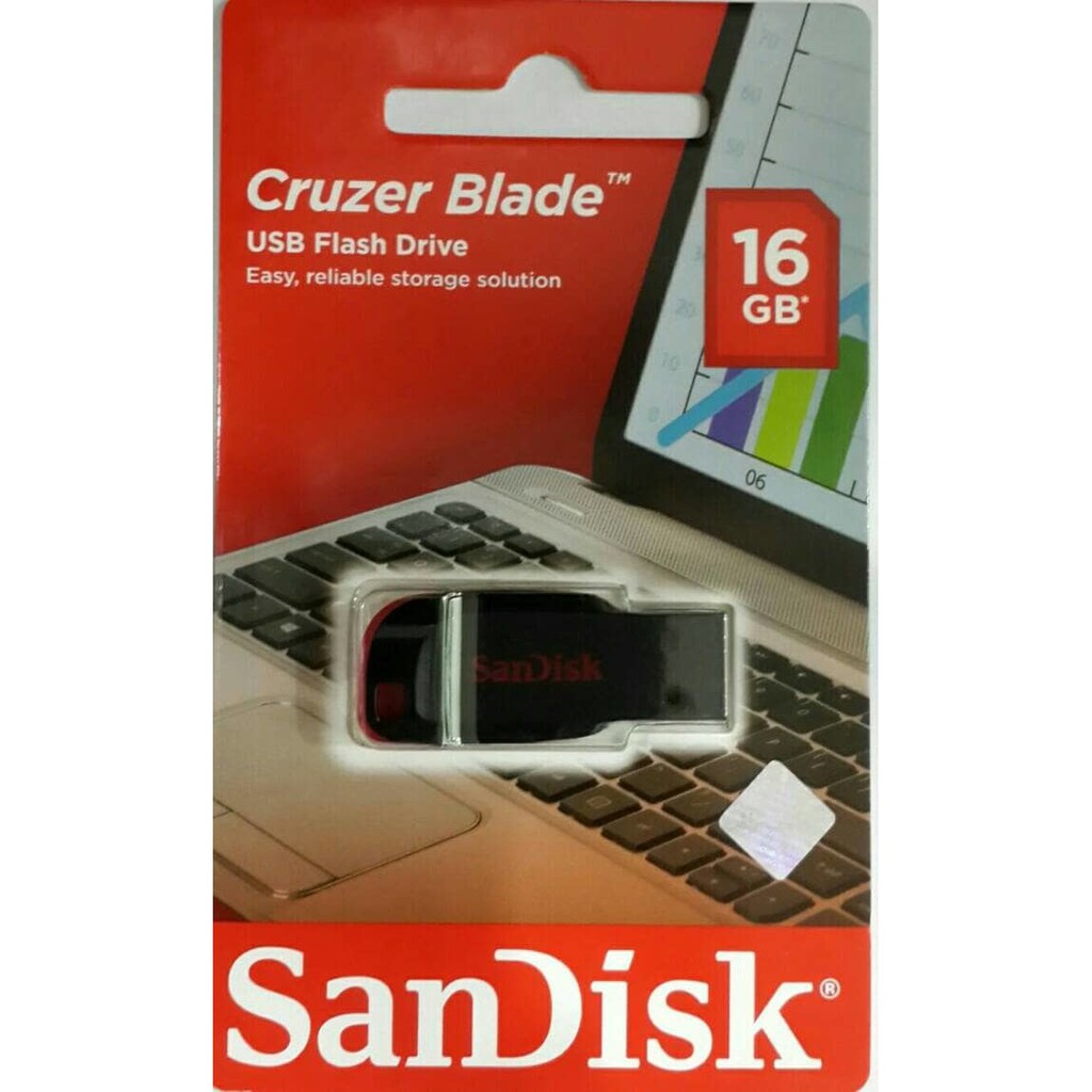 Sandisk Usb Flashdisk 16 Gb Cruzer Blade 16 Gb / Flashdisk Original